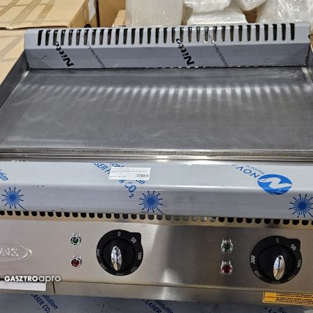 Inox elektromos ipari nagykonyhai 70cm-es pimak szeletsűtő rostlap grillsütő