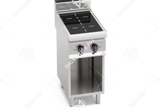 Eladó új! Tűzhely indukciós 2 főzőlapos sütő nélkül főzősorba illeszthető ipari 700Sr BERTO'S...