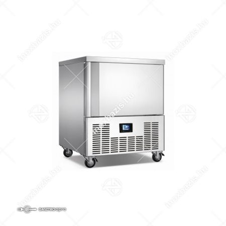 ELADÓ ÚJ Ipari Sokkoló hűtő fagyasztó 5 tálcás GN1/1 és 600×400 EVCO HACCP digitális vezérlő...