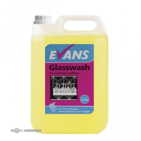 EVANS Glasswash - Pohár mosogatószer - automata mosogatógéphez - 5 liter